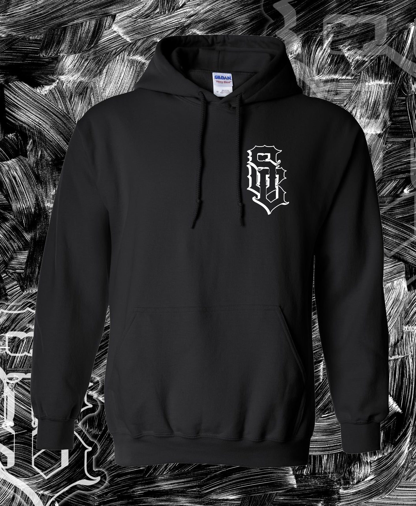 Sacred Heart Black Hoodie