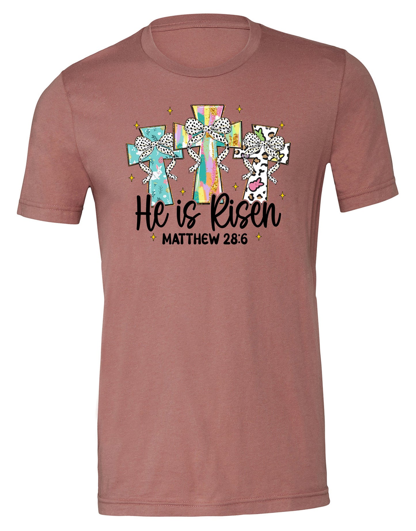 He is Risen Tee 2 (Mauve)