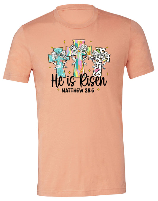 He is Risen Tee 2 (Peach)