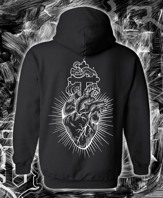 Sacred Heart Black Hoodie