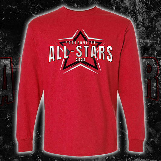 Spartans All-Stars Red Long Sleeve Tee