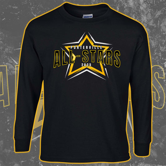 Steelers All-Stars Black Long Sleeve Tee