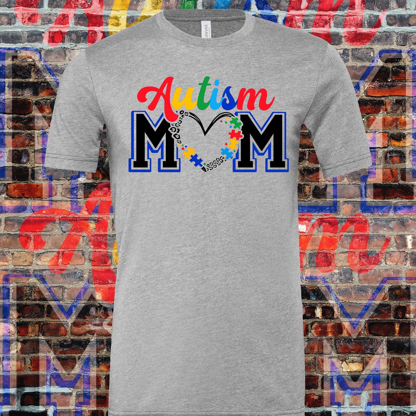 Autism Mom tee (Gray)