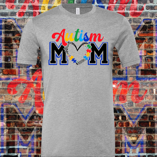 Autism Mom tee (Gray)