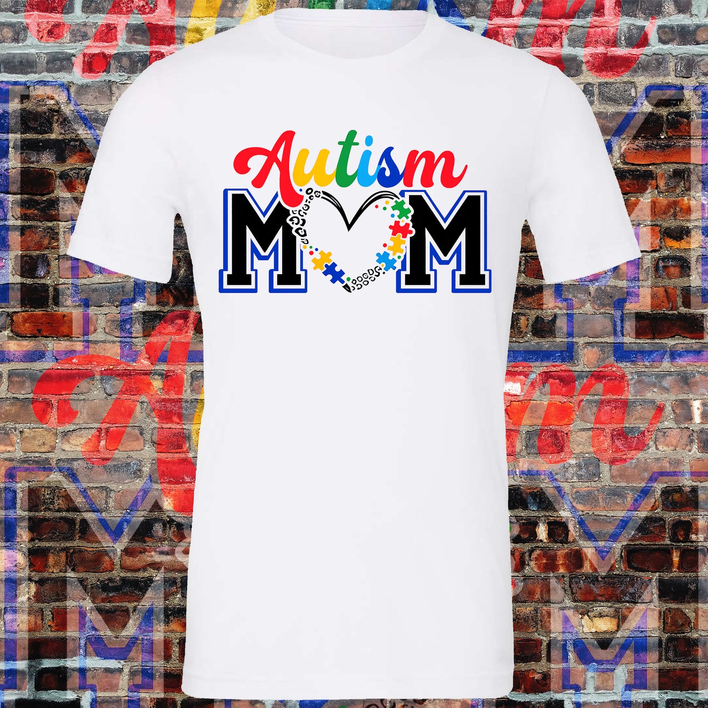 Autism Mom tee (White)