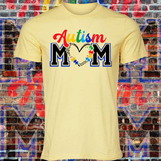 Autism Mom tee (Yellow)