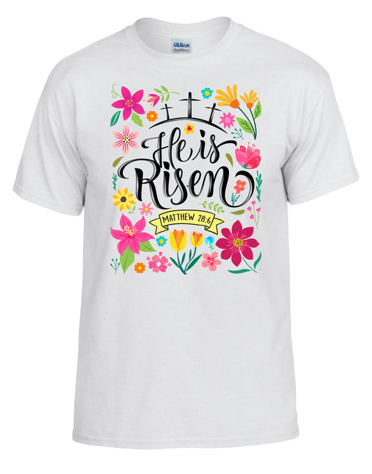 He is Risen Tee (White)