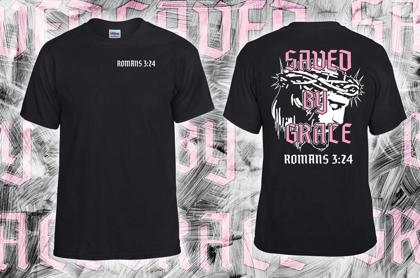 Saved By Grace Black tee