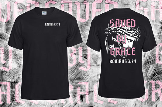 Saved By Grace Black tee