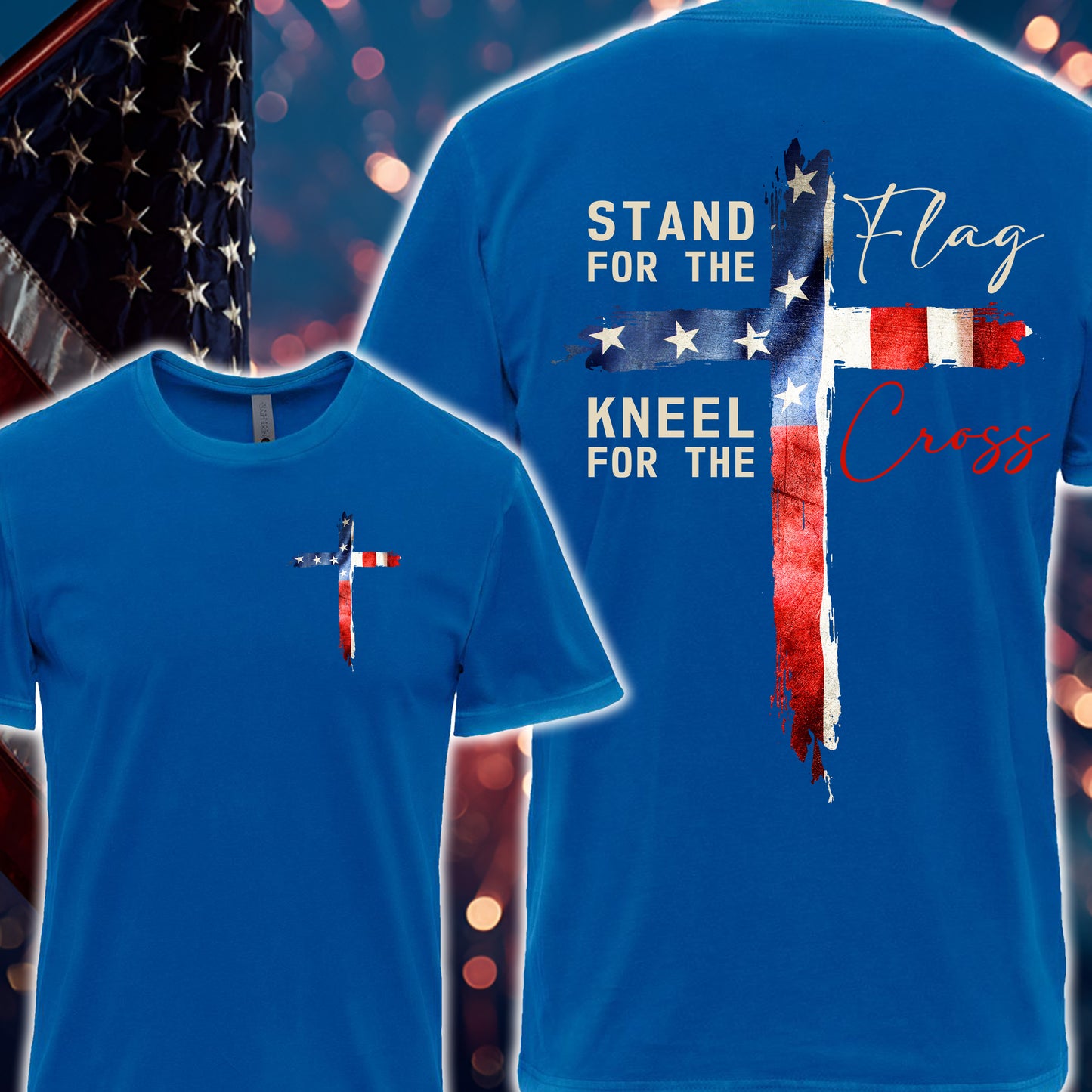 Stand for the flag (Blue)